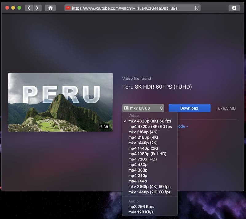 8K Video Download