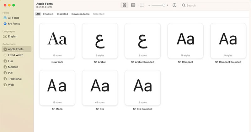 apple font