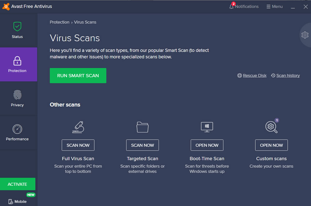 avast protection