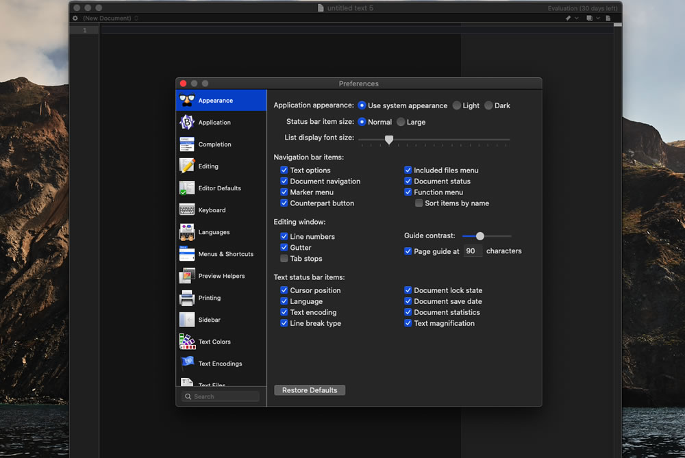 bbedit13 preferences