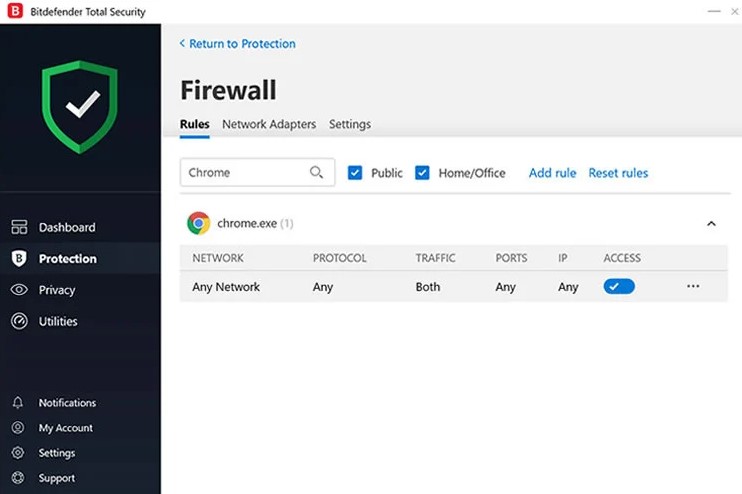 bitdefender firewall
