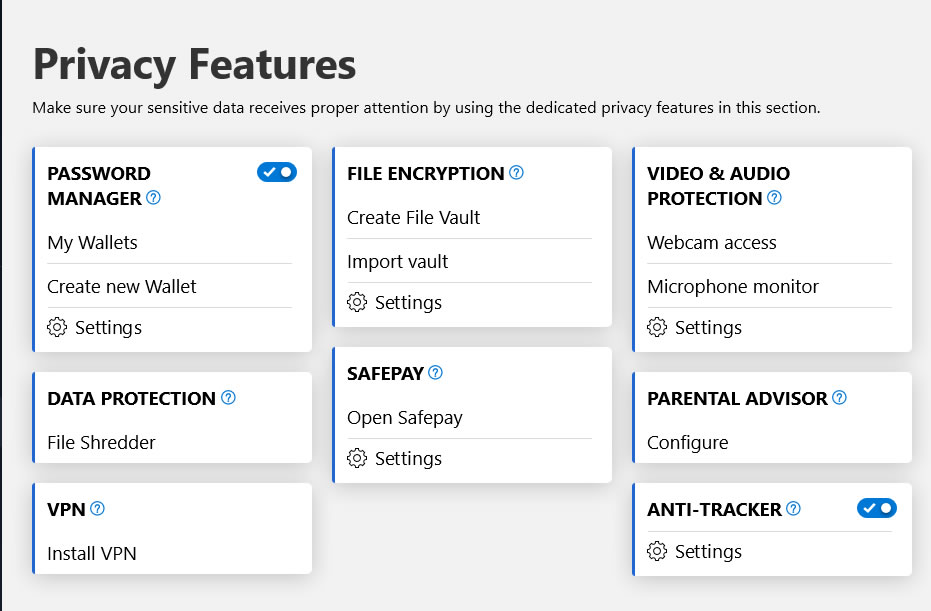 Bitdefender privacy