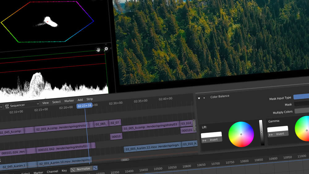 Blender video editing