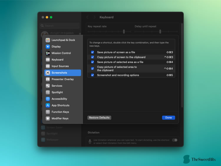 builtin screenshots