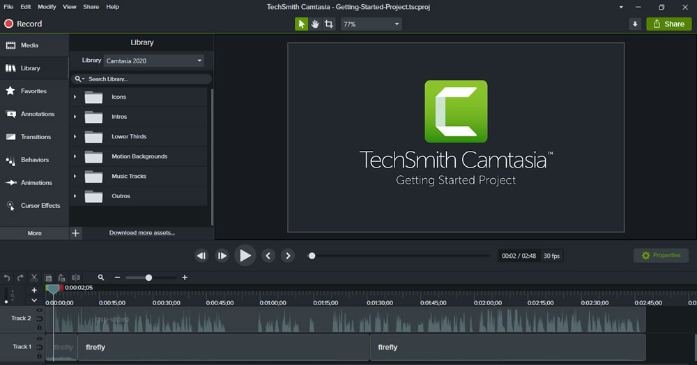 Camtasia Library
