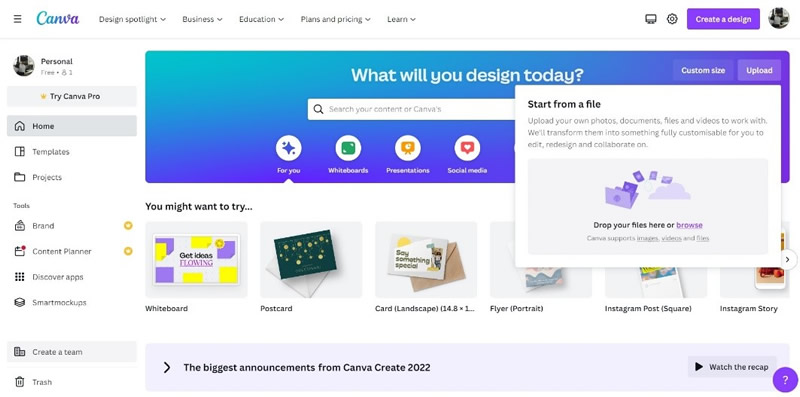 canva start