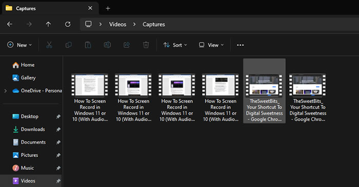 Capturesfolder