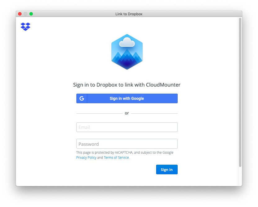 CloudMounter Step2