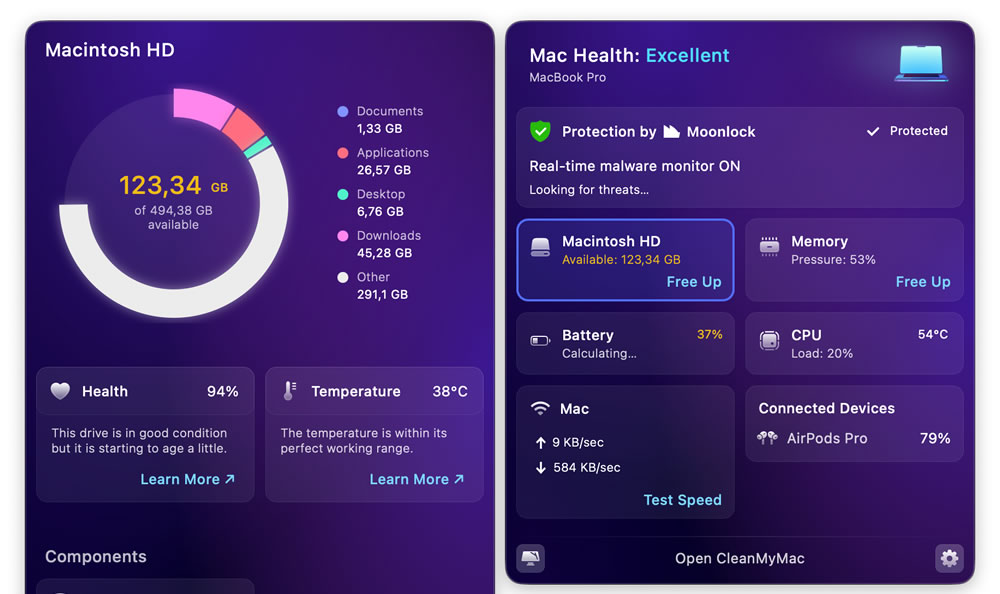 CMM performancemenu