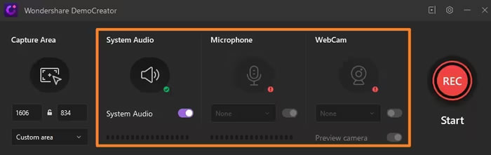 DemoCreator select