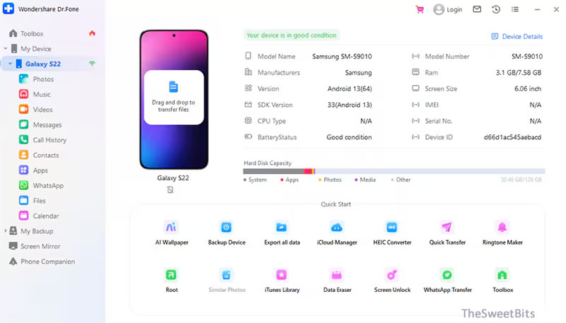 DrFone manager