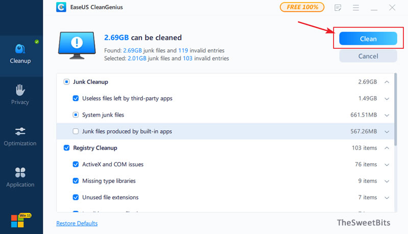 easeus clean