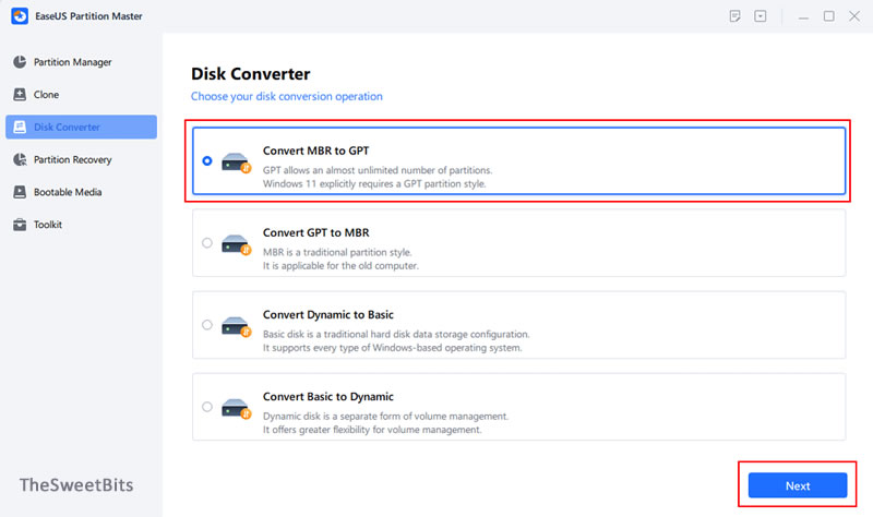 easeus convert