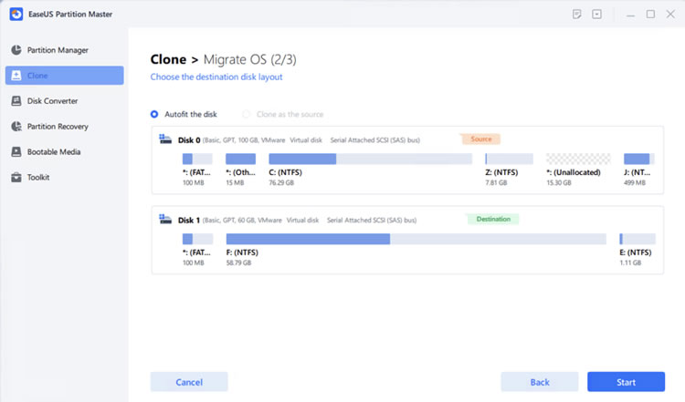 easeus migrate