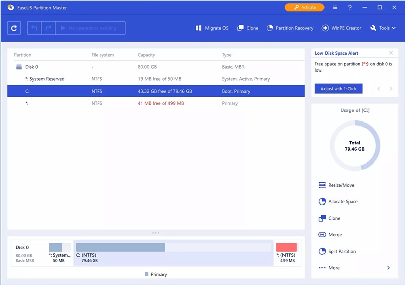 easeus partition