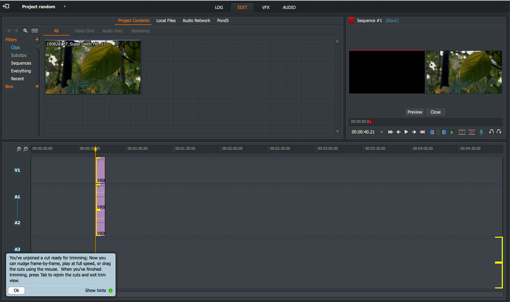 editing lightworks