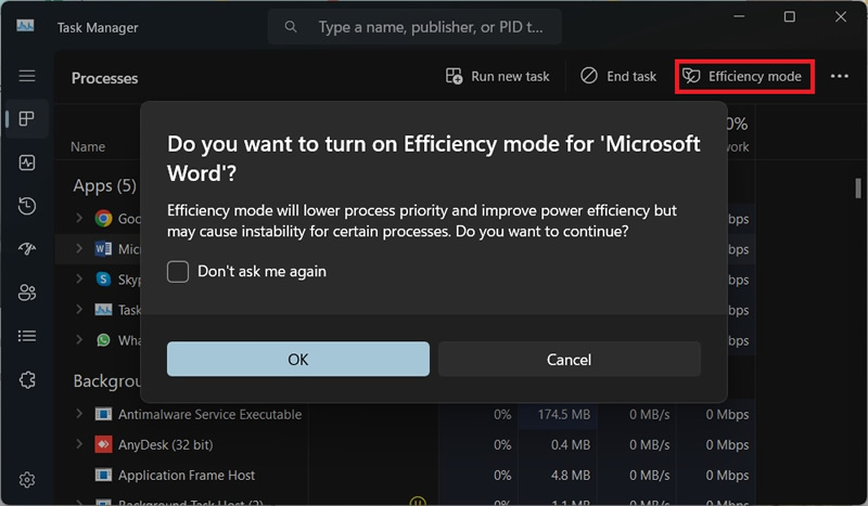 efficiencymode