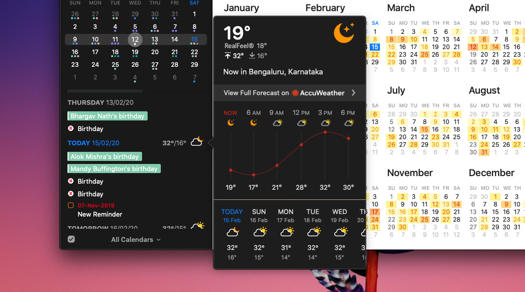 fantastical 3 weather