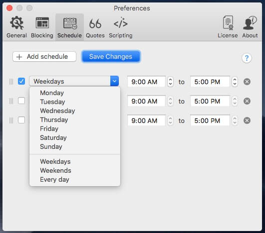 Focus Scheduling