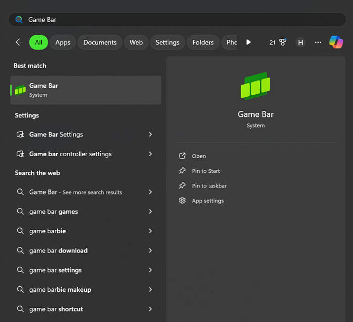GameBar
