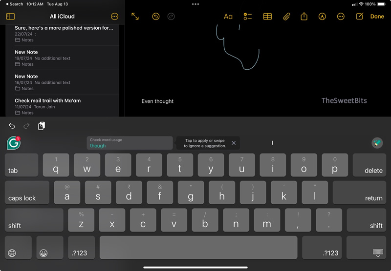 grammarly ipad
