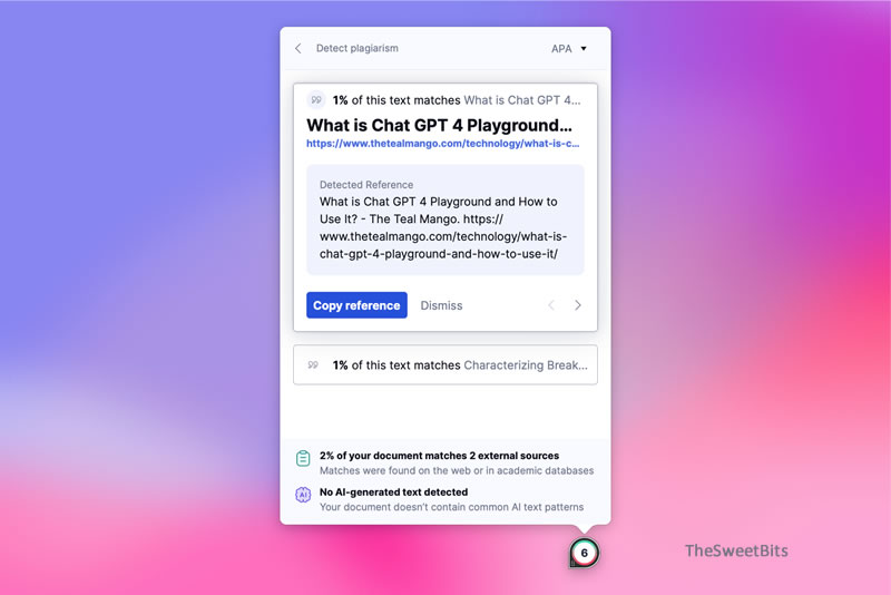 grammarly plagiarism