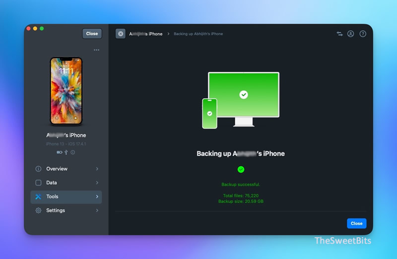imazing backup