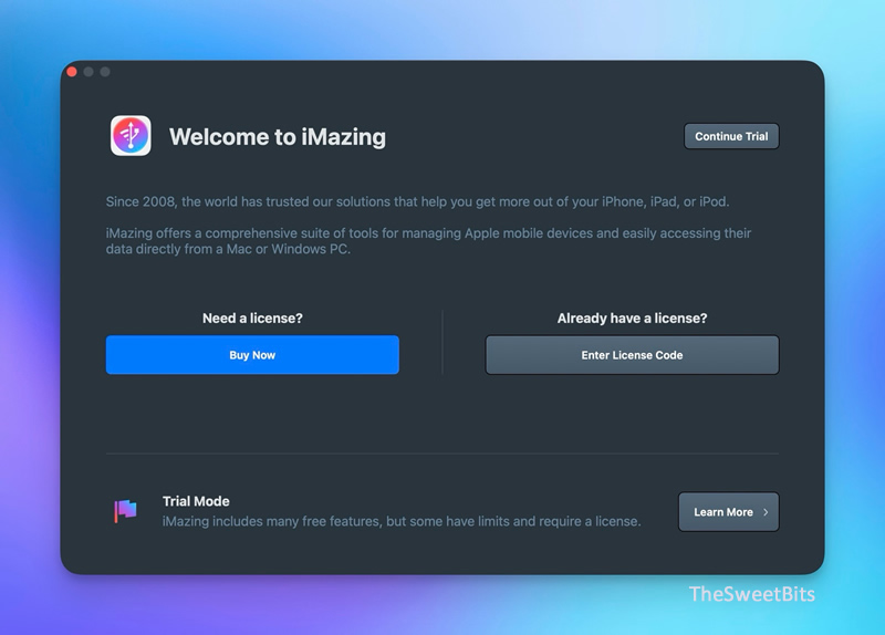 imazing welcome