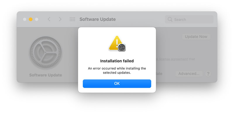 install failed
