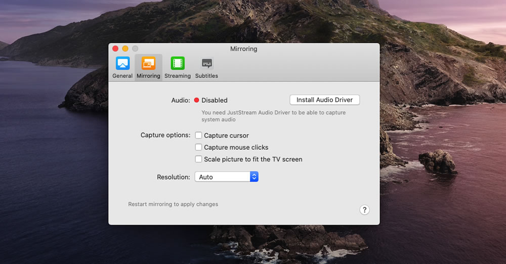 juststream audio driver