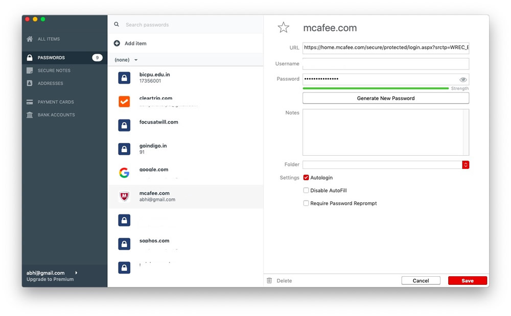 LastPass password