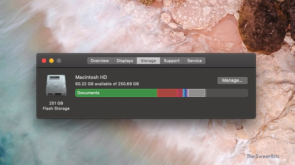 mac disk storage