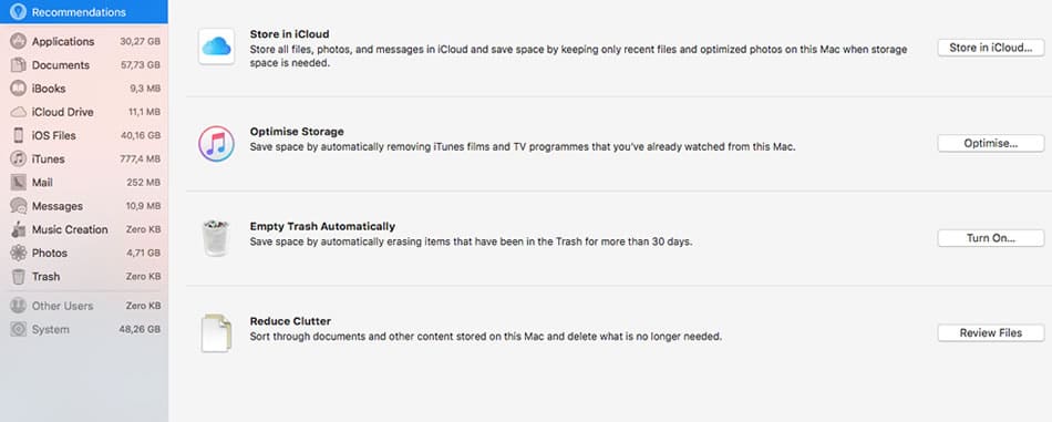 Mac Optimize Storage