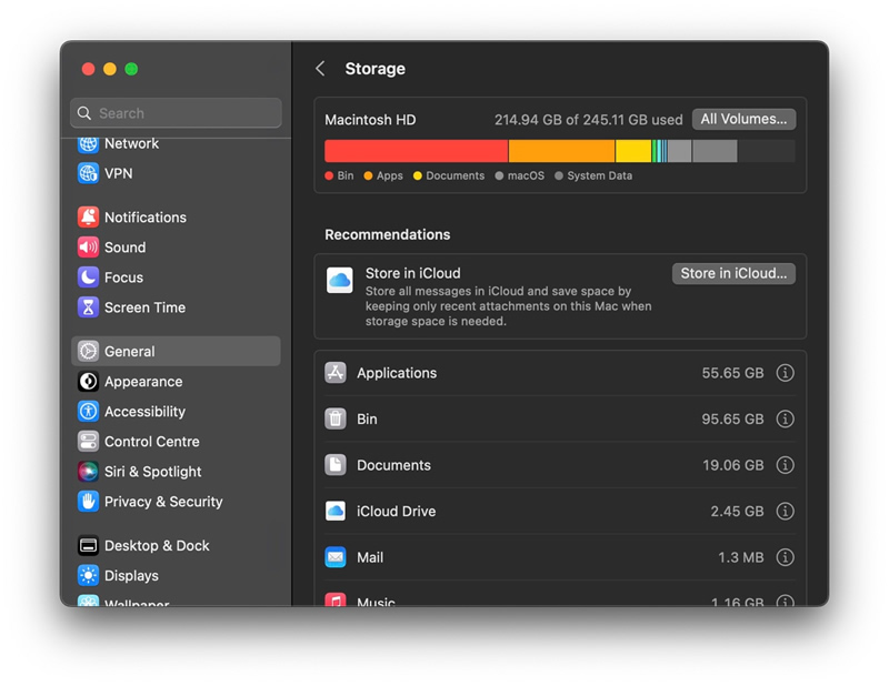 mac storage