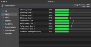 mac temperature
