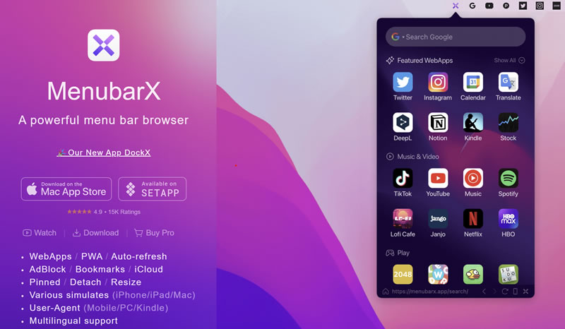 MenubarX: A Smart Menu Bar Browser That Lends A Hand for Multitasking