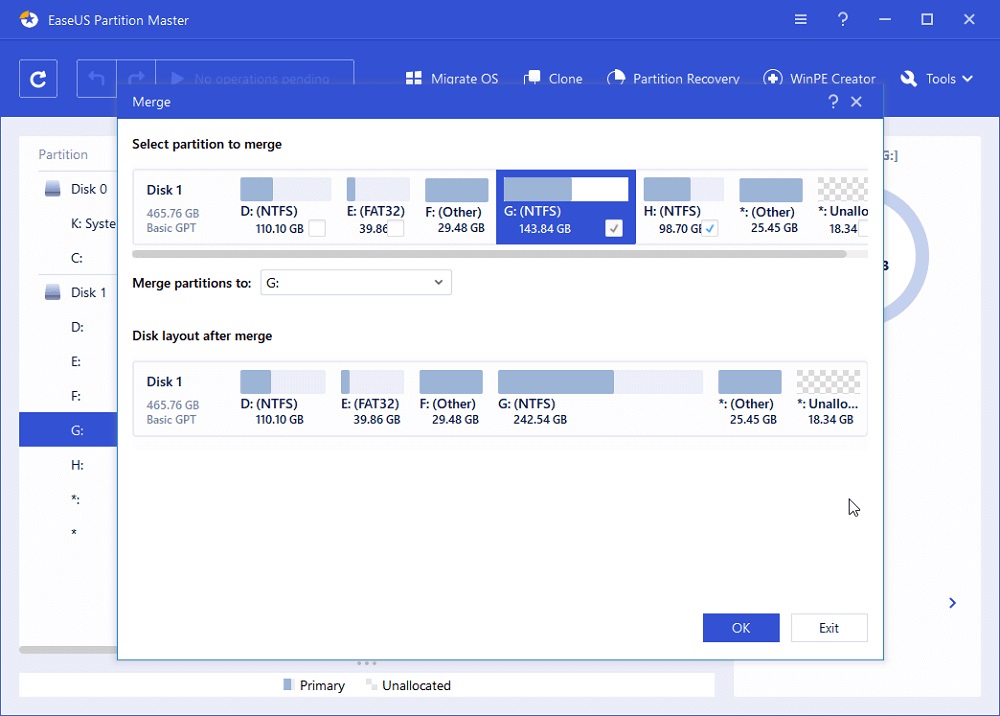 merge partition