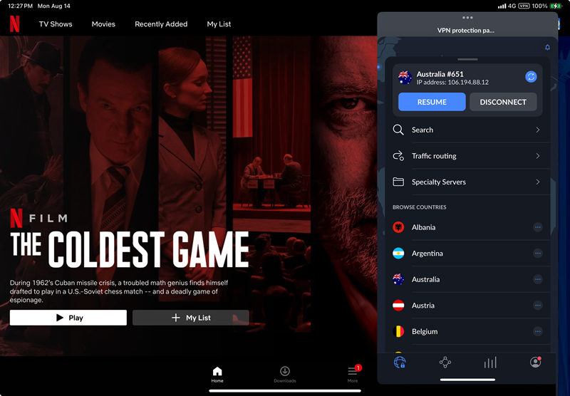 netflix vpn ipad