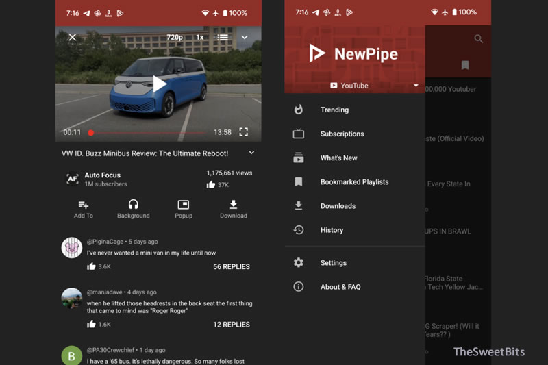 NewPipe youtube