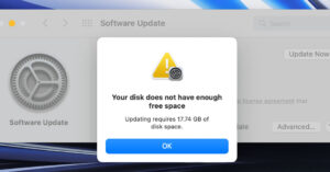 not enough space