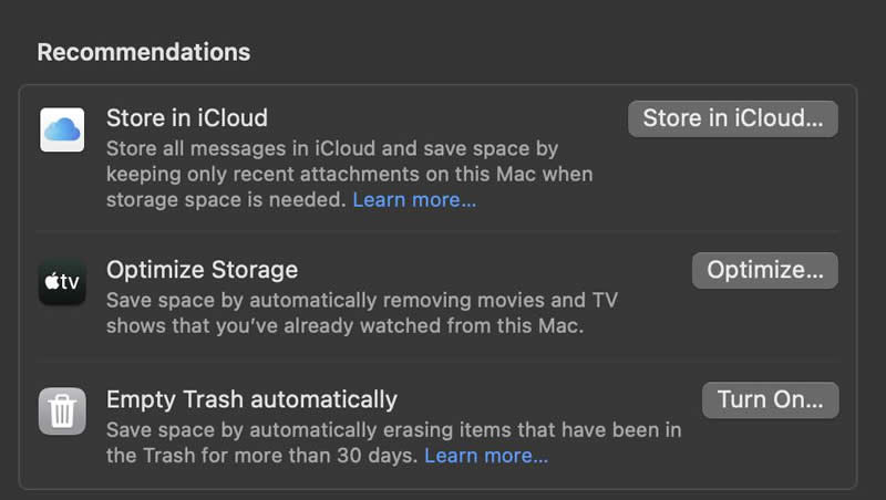 optimize storage