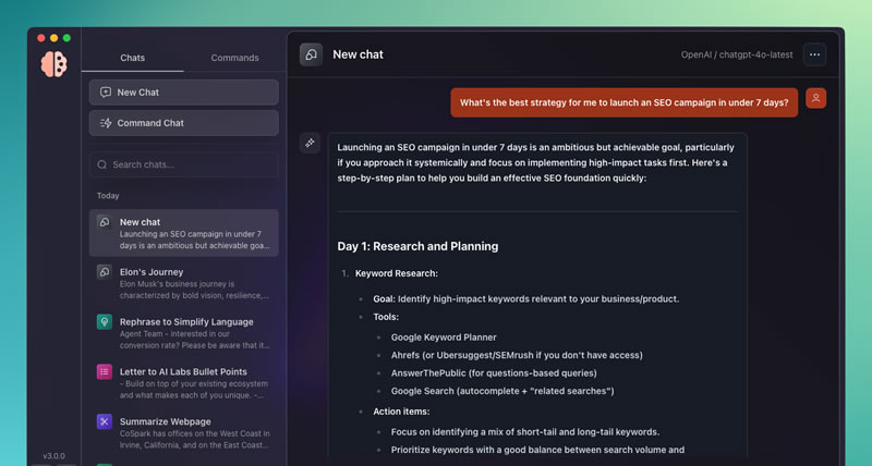 PaletteBrain: An Easier and Efficient Way to Access ChatGPT from Your Mac