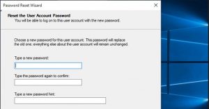 password recovery