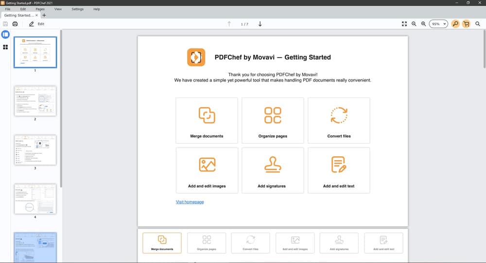 PDFchef editing