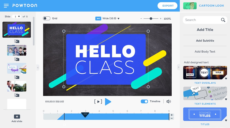 Powtoon class