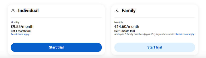 price plan