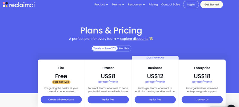 reclaim price