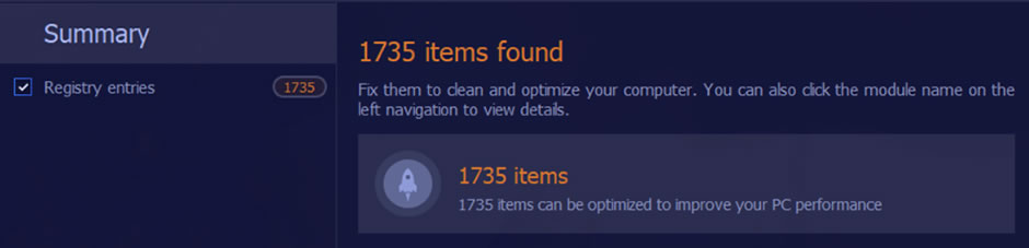 Registry clean