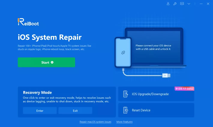 Reiboot interface