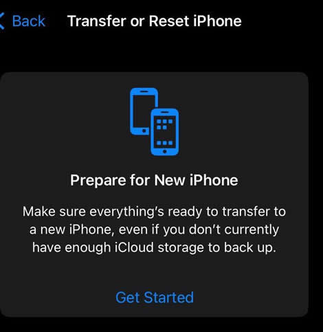 reset